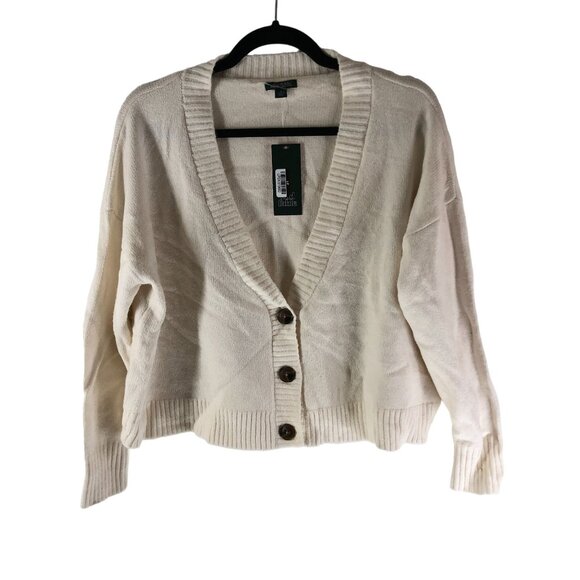 Wild Fable Womens Ivory Button-Up Cardigan Sweater Size M - Picture 1 of 5